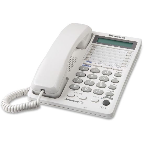 Picture of Panasonic KX-TS208W 2-Line Integrated Telephone System 16-Digit LCD with Clock