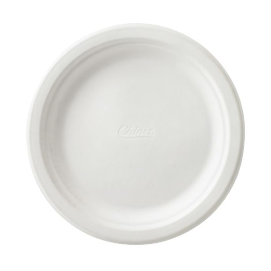 Picture of Chinet Round Paper Dinnerware, 6in Diameter, 100% Recycled, White, Carton Of 1,000