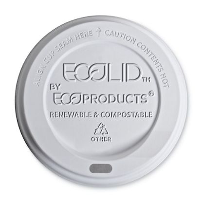 Picture of Eco-Products Hot Cup Lids, Fits 10-20 Oz Cups, Translucent, Pack Of 800 Lids