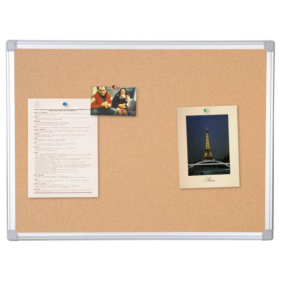 Picture of MasterVision Earth Cork Board, 36in x 48in, 80% Recycled, Aluminum Frame With Silver Finish