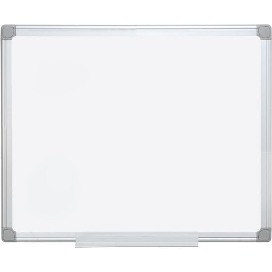 Picture of MasterVision Earth Silver Easy Clean Non-Magnetic Melamine Dry-Erase Whiteboard, 24in x 36in, 80% Recycled, Aluminum Frame With Silver Finish