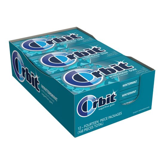 Picture of Orbit Sugar Free Gum, Wintermint, 14 Stick, Box Of 12