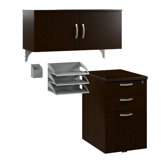 Picture of Bush Business Furniture Office In An Hour Storage & Accessory Kit, Mocha Cherry Finish, Standard Delivery