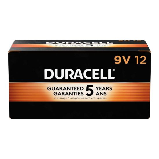 Picture of Duracell Coppertop 9-Volt Alkaline Batteries, Box Of 12