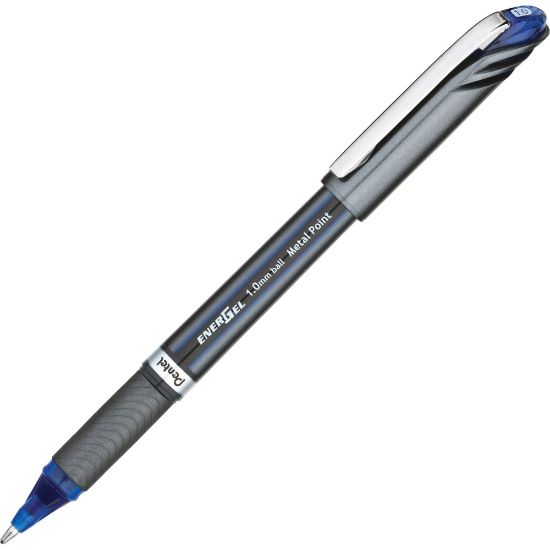 Picture of Pentel EnerGel NV Liquid Gel Pens, Bold Point, 1.0 mm, 54% Recycled, Blue Ink, Pack Of 12 Pens