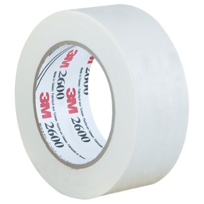 Picture of 3M 2600 Masking Tape, 3in Core, 2in x 180ft, White, Case Of 12