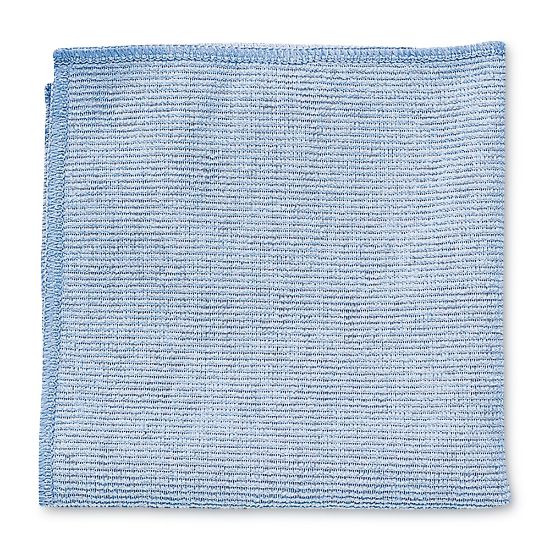 Picture of Rubbermaid Microfiber Cleaning Cloths, 16in x 16in, Blue, Pack Of 24