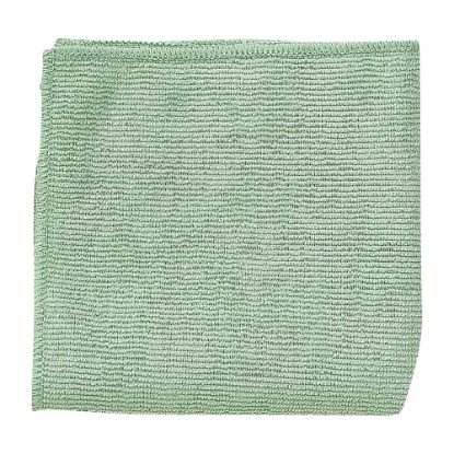 Picture of Rubbermaid Microfiber Cloths, 16in x 16in, Green, Case Of 288