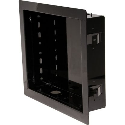 Picture of Peerless In-Wall Mount IB40 - Enclosure - for flat panel - cold-rolled steel - high gloss black - screen size: up to 40in - in-wall mounted