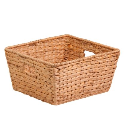 Picture of Honey-Can-Do Water Hyacinth Basket, Medium Size, 8in x 8in x 15in, Brown/Natural