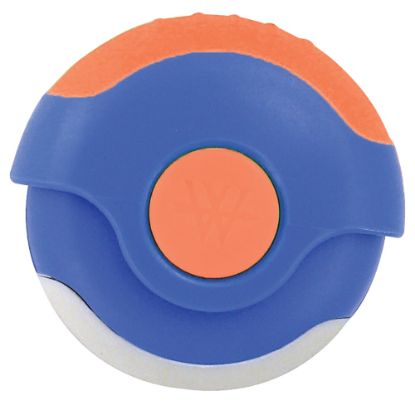 Picture of Westcott Antimicrobial Kids Pencil Sharpener/Eraser Combo, Bright Blue/Orange