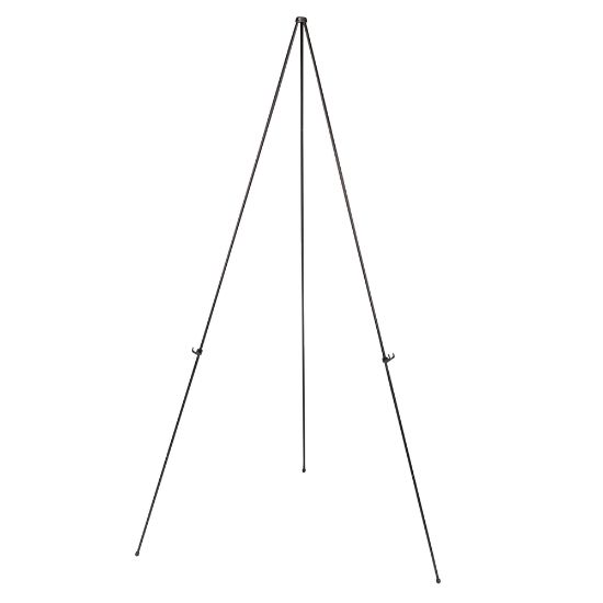 Picture of MasterVision Instant Display Easel, Light Duty, 15in to 63in High, Steel, Black