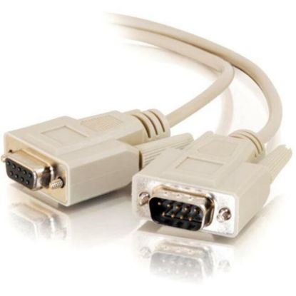 Picture of C2G 10ft DB9 M/F Extension Cable - Beige - DB-9 Male - DB-9 Female - 10ft