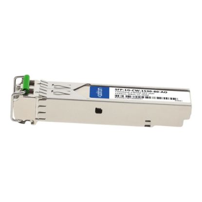 Picture of AddOn - SFP (mini-GBIC) transceiver module (equivalent to: Arista Networks SFP-1G-CW-1530-80) - GigE - 1000Base-CWDM - LC single-mode - up to 49.7 miles - 1530 nm - TAA Compliant