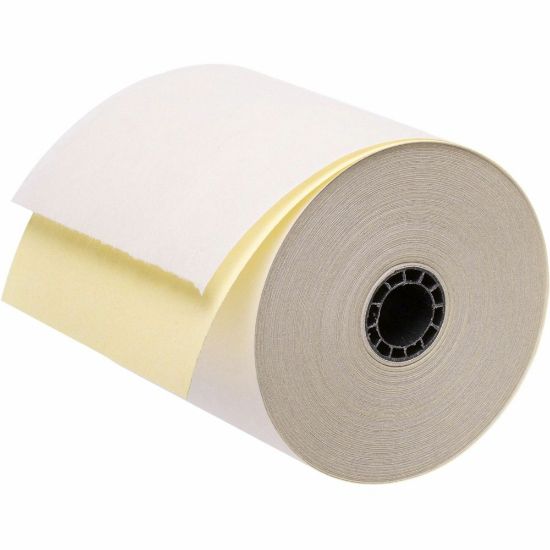 Picture of ICONEX 3in Carbonless POS Receipt Roll, 3in x 90ft, Case Of 50 Rolls