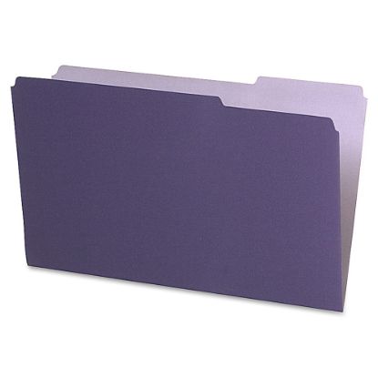 Picture of Pendaflex Legal-Size Interior File Folders, 1/3 Cut, Violet, Box Of 100