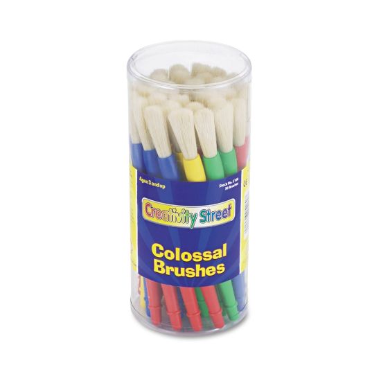 Picture of Chenille Kraft Creativity Street Colossal Brush Set, Assorted Colors, Round Bristle, Set Of 30