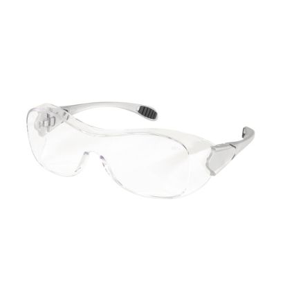 Picture of Crews Law Over-The-Glasses Safety Glasses, Gray Frames, Clear Antifog Lenses