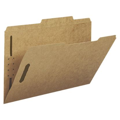 Picture of Smead Kraft Fastener Folders, 2/5 Cut, Legal Size, Kraft, Box Of 50