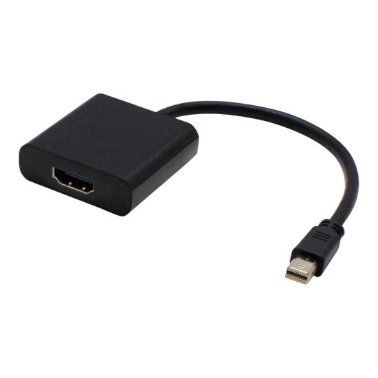 Picture of AddOn 8in Mini-DP to HDMI Adapter Cable - Adapter cable - Mini DisplayPort male to HDMI female - 8 in - black