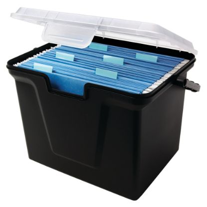 Picture of Office Depot Brand 30% Recycled Portable File Box, 10 11/16inH x 14 11/16inW x 10 3/8inD