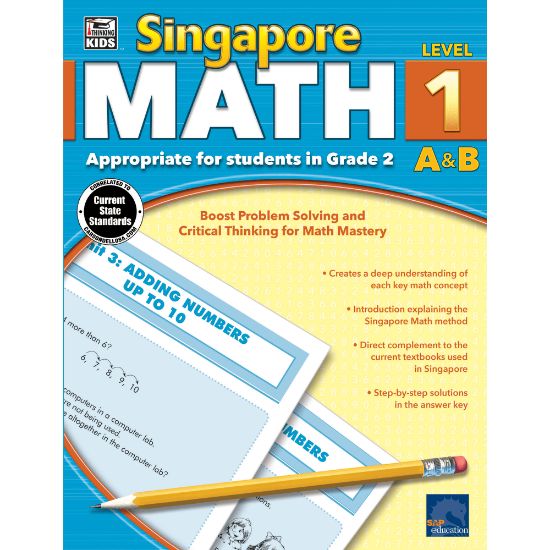 Picture of Thinking Kids Singapore Math Workbook, Grade 2