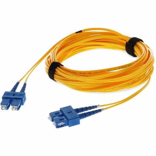 Picture of AddOn 6m SC OS1 Yellow Patch Cable - Patch cable - SC/UPC single-mode (M) to SC/UPC single-mode (M) - 6 m - fiber optic - duplex - 9 / 125 micron - OS1 - halogen-free - yellow