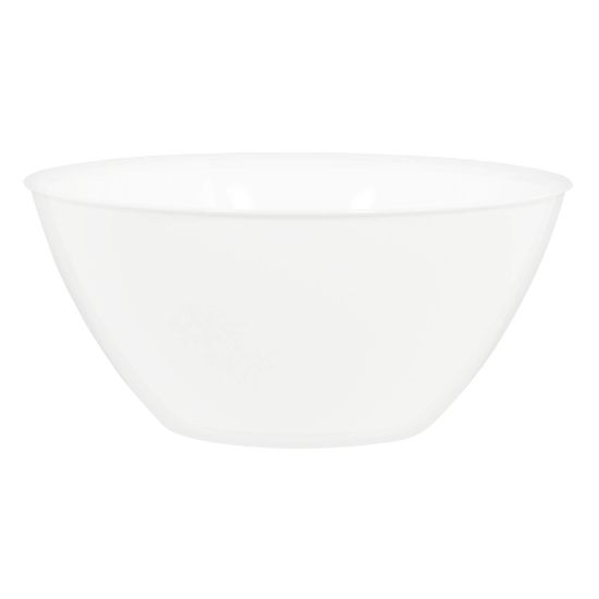 Picture of Amscan 5-Quart Plastic Bowls, 11in x 6in, Frosty White, Set Of 5 Bowls