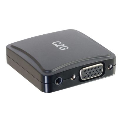 Picture of C2G VGA to HDMI Converter - VGA to HDMI Adapter - 1920 x 1080 - VGA - Audio Line In