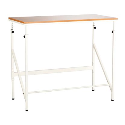 Picture of Safco Elevate Laminate/Steel Standing-Height 24inW Student Desk, Beech/White