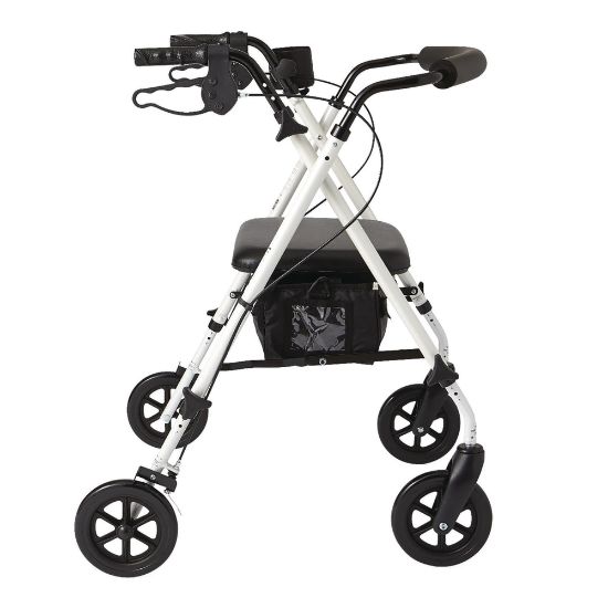 Picture of Medline Guardian Luxe Rollator, 7in Wheels, White