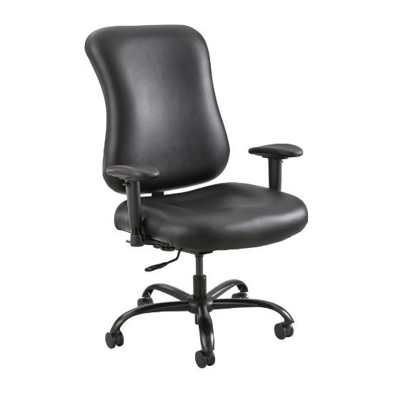 Picture of Safco Optimus Big & Tall Ergonomic Vinyl High-Back Chair, Black