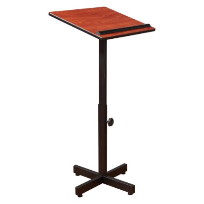 Picture of Oklahoma Sound Portable Presentation Lectern Stand, Cherry