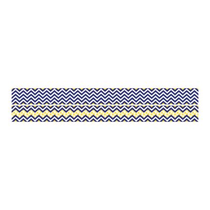 Picture of Barker Creek Double-Sided Straight-Edge Border Strips, 3in x 35in, Chevron Navy, Pack Of 12