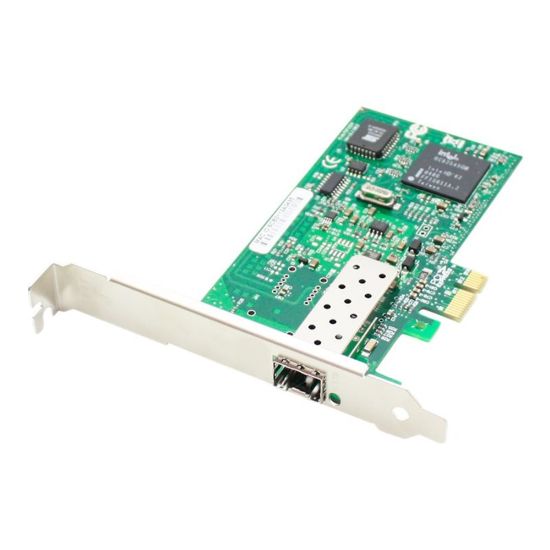 Picture of AddOn HP 394793-B21 Comparable Single SFP Port PCIe NIC - Network adapter - PCIe x4 - 1000Base-SR x 1 - for HPE ProLiant DL165 G7, DL360 G7, DL370 G6, DL380 G6, DL380 G7, DL385 G6, DL580 G5