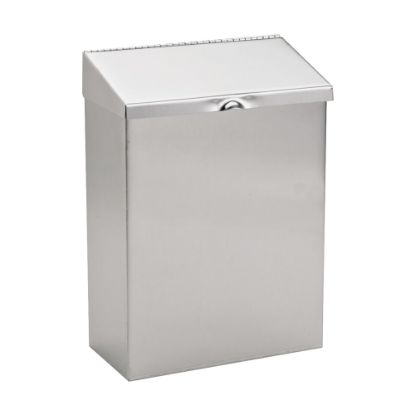 Picture of Hospital Specialty Stainless Steel Sanitary Napkin Receptacle, 11in x 8in x 4in, Silver