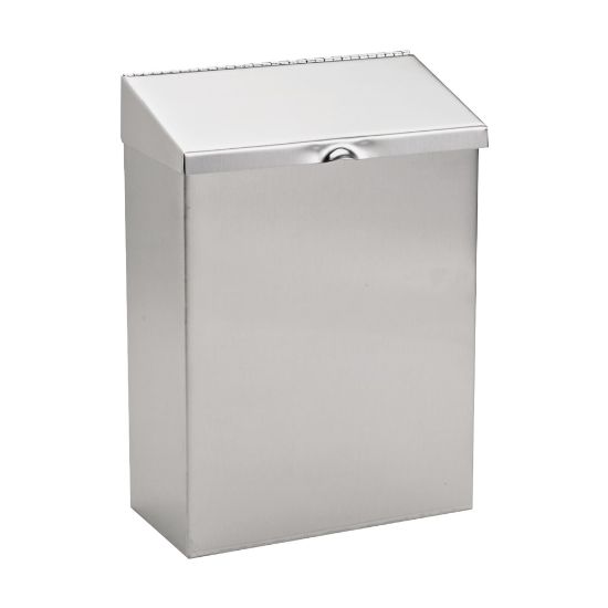 Picture of Hospital Specialty Stainless Steel Sanitary Napkin Receptacle, 11in x 8in x 4in, Silver