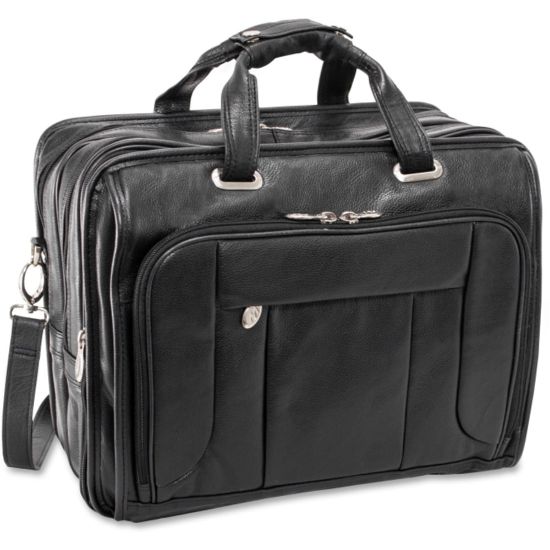 Picture of McKleinUSA West Town S Series Checkpoint-Friendly Wheeled Laptop Case, 17in x 9.5in x 13in, Black