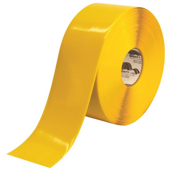 Picture of Mighty Line Deluxe Safety Tape, 4in x 100ft, Yellow