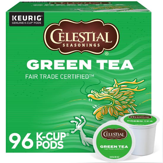 Picture of Celestial Seasonings Natural Antioxidant Green Tea Single-Serve K-Cups, 0.40 Oz, Box Of 96