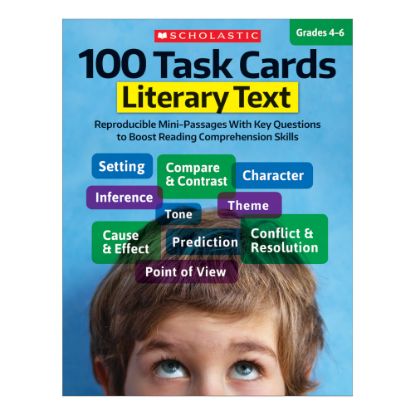 Picture of Scholastic 100 Task Cards, Literary Text, Grades 4-6