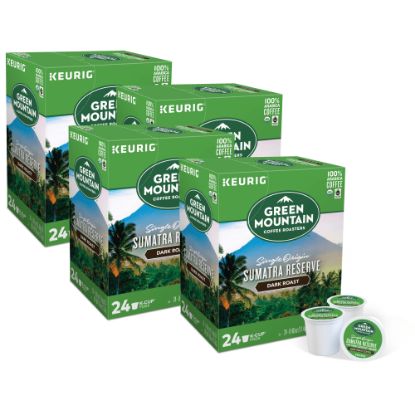 Picture of Green Mountain Coffee Single-Serve Coffee K-Cup, Sumatran Reserve, Carton Of 96, 4 x 24 Per Box