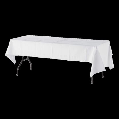 Picture of Tatco White Paper Table Covers, 54in x 108in, White, Box Of 20