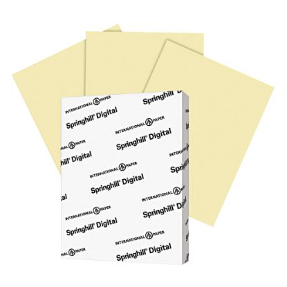 Picture of Springhill Card Stock, Canary, Letter (8.5in x 11in), 90 Lb, Pack Of 250