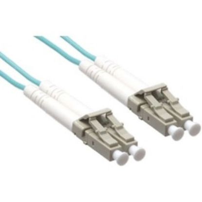 Picture of Axiom LC/LC 10G Multimode Duplex OM3 50/125 Fiber Optic Cable 7m - Fiber Optic for Network Device - 22.97 ft - 2 x LC Male Network - 2 x LC Male Network - Aqua