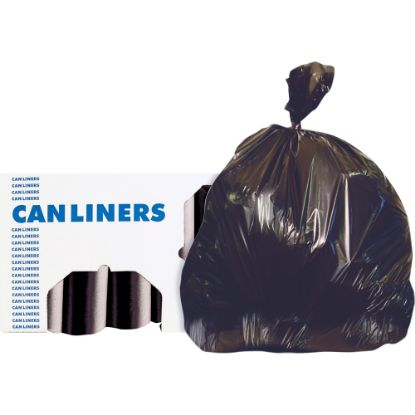 Picture of Heritage AccuFit RePrime Can Liners - 44 gal/55 lb Capacity - 37in Width x 50in Length - 0.90 mil (23 Micron) Thickness - Black - Resin - 100/Carton - Can