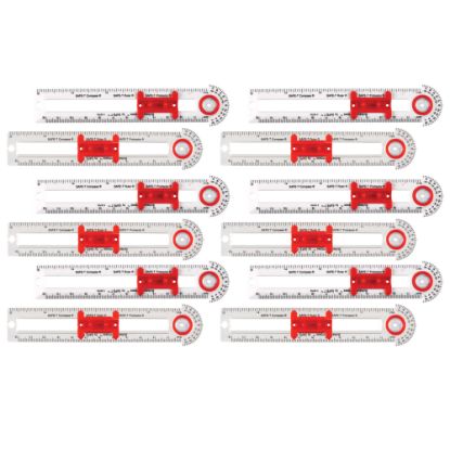 Picture of Learning Resources Plastic Student Bulls-Eye Compasses, Pack Of 12