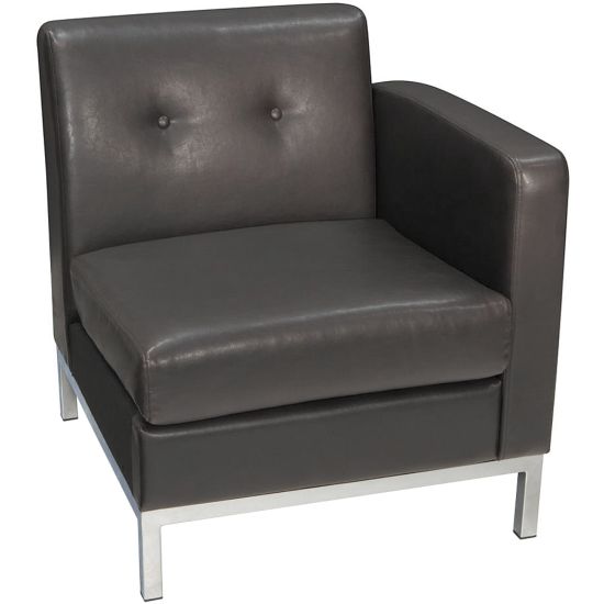 Picture of Office Star Avenue Six Wall Street Right Arm Chair, Espresso