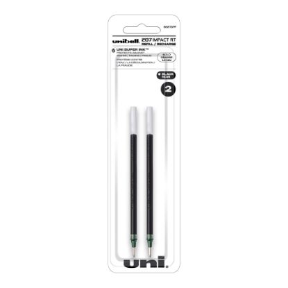 Picture of uni-ball 207 Impact RT Gel Pen Refills, Bold Point, 1.0 mm, Black, Pack Of 2 Refills