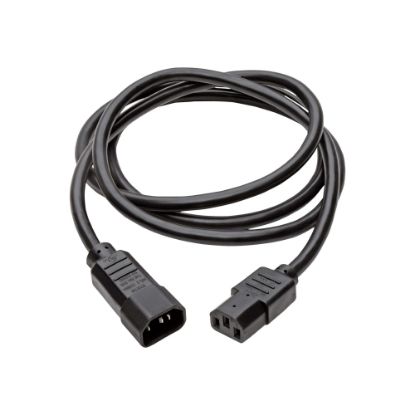 Picture of Eaton Tripp Lite Series Heavy-Duty PDU Power Cord, C13 to C14 - 15A, 250V, 14 AWG, 6 ft. (1.83 m), Black - Power cable - power IEC 60320 C13 to IEC 60320 C14 - AC 250 V - 6 ft - molded - black